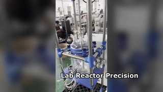 Reator de vidro para precisão de laboratório farmacêutico