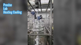 Reator de vidro para laboratório químico e farmacêutico