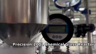 Reator de vidro encamisado 150L 200L para síntese química