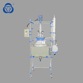 China Flange de vidro do pescoço do reator químico da pressão constante multi com selo mecânico cerâmico fábrica