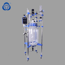 China 10L reator de vidro Jacketed, reator de vidro do laboratório para a indústria farmacêutica fábrica