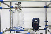 Mixing Lab Glass Reactor , Glass Reactor Laboratory With Chiller Vacuum Pump