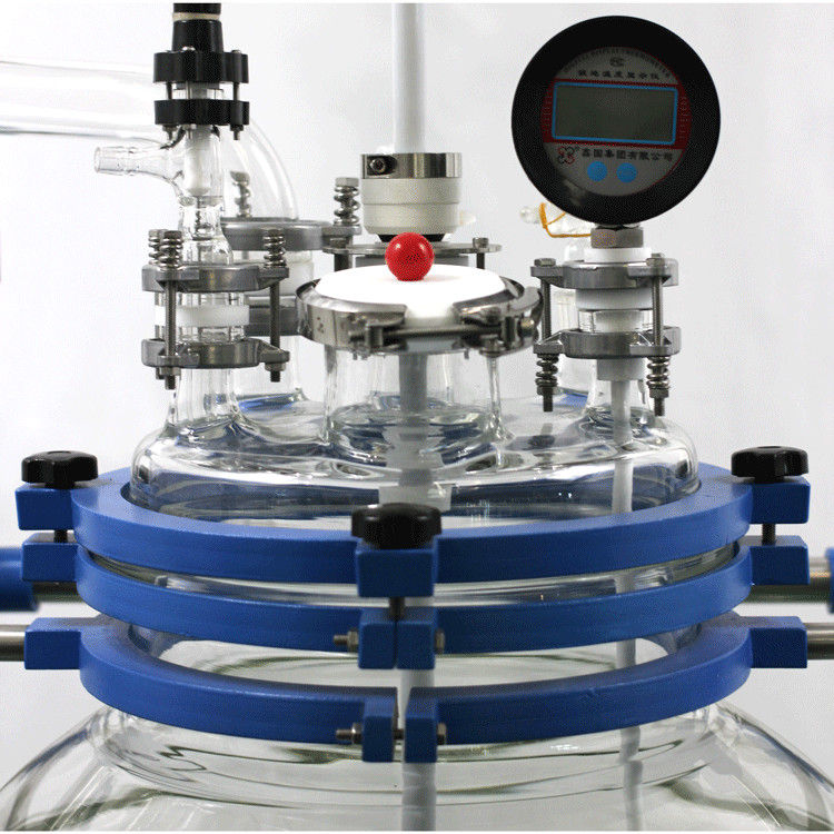 100L Jacketed Glass Reactor Vessel High Torque For Laboratory Application