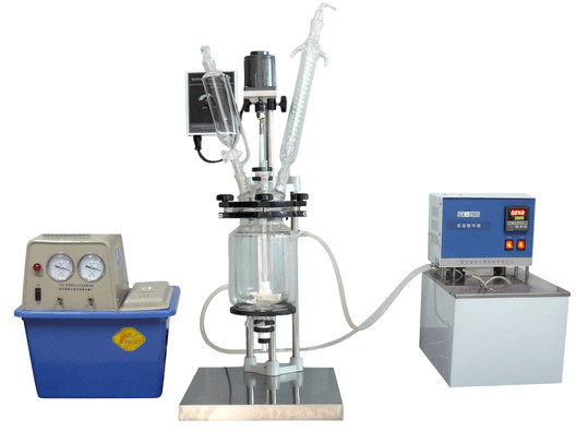 Frequency Control Stirring Chemglass Lab Jacketed Reactor 50 L Double Jacket